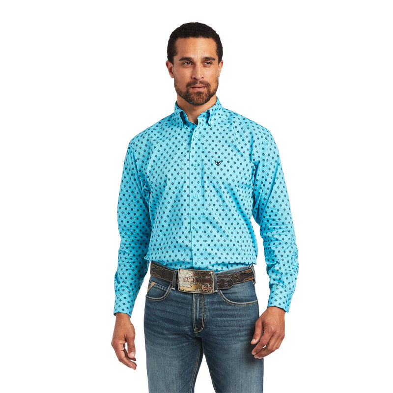 Camisas Ariat Manuel Classic Fit Azules Hombre - Chile 213-WZLGSX